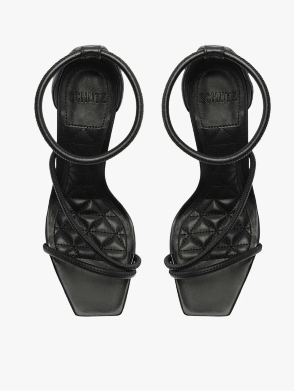 Schutz Gaiah High Heel Sandal Black